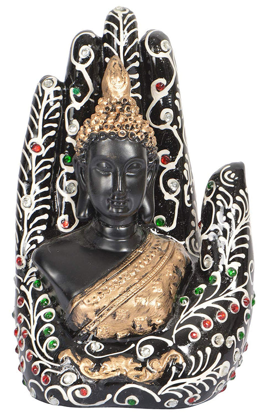Hand painted Plam Buddha....