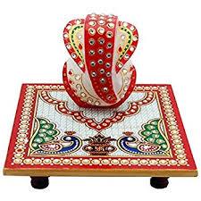 Marble Chowki With Ganesha