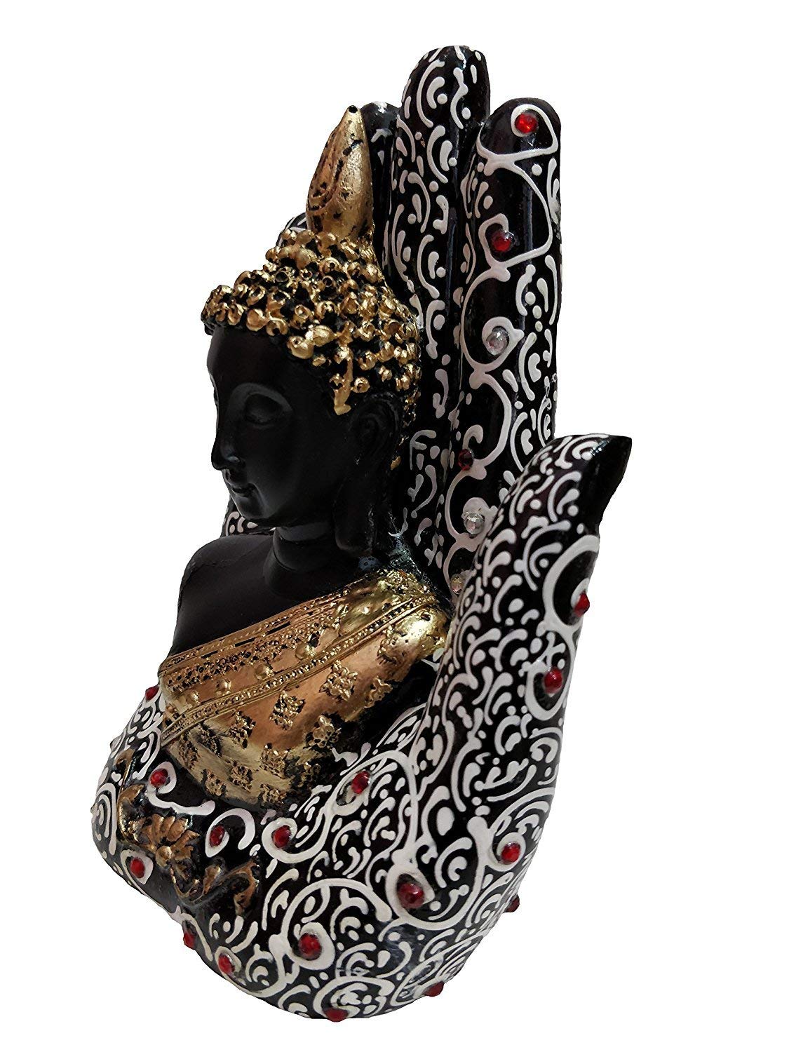 Hand painted Plam Buddha....