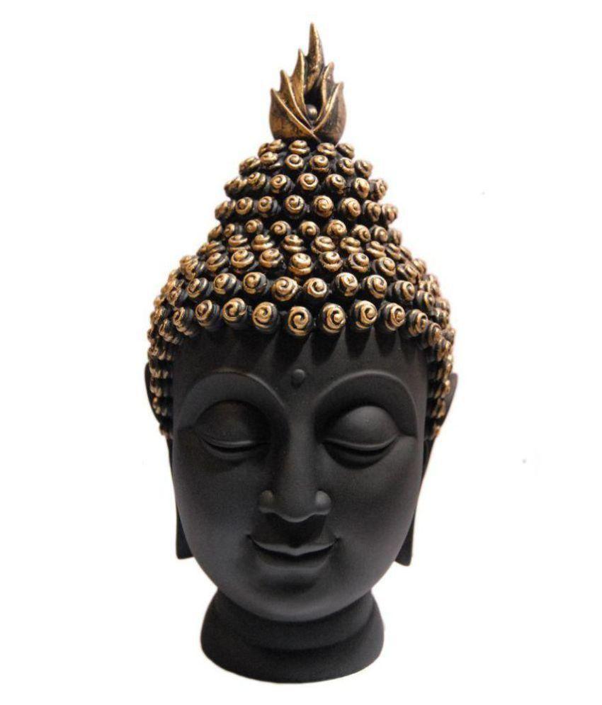 Gargi Handicraft Buddha Black Face Polyresin Sculptures