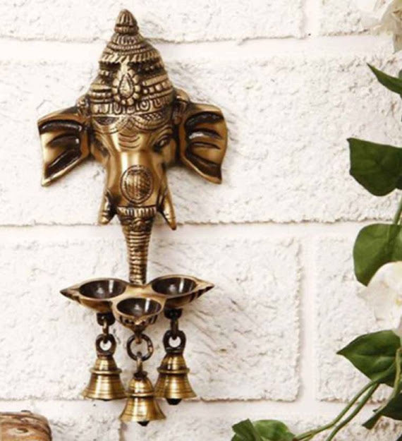 Hand Crafted Wall Hanging / Wall Décor/ Indian Wall Hanging Ganesh Diya
