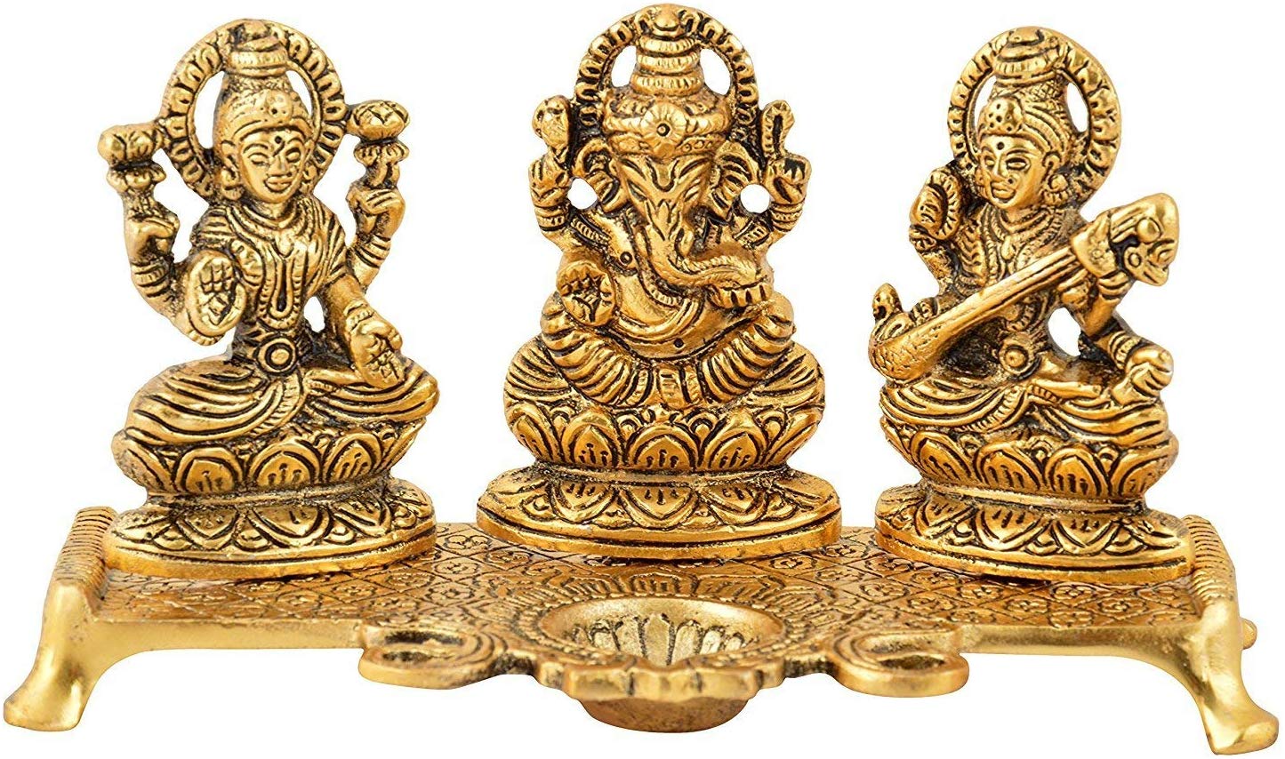 Laxmi Ganesh Saraswati Diya